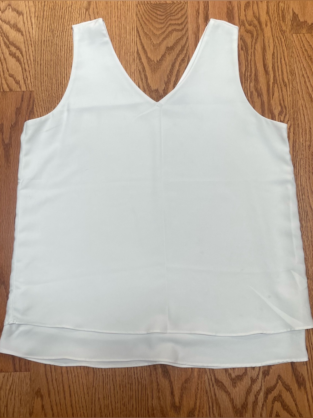 Ann Taylor White Flowy Top